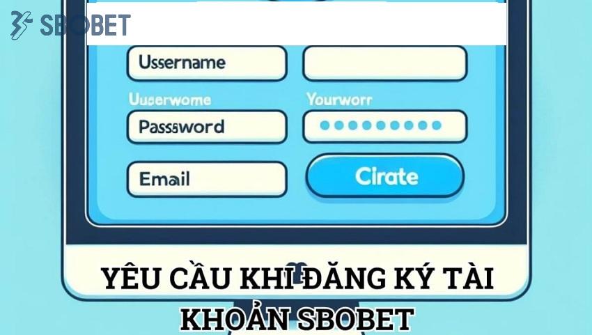 Yêu cầu khi đăng ký tài khoản Sbobet